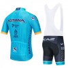 Conjunto Maillot + Culotte Corto con tirantes 2020 Astana Pro Team N001